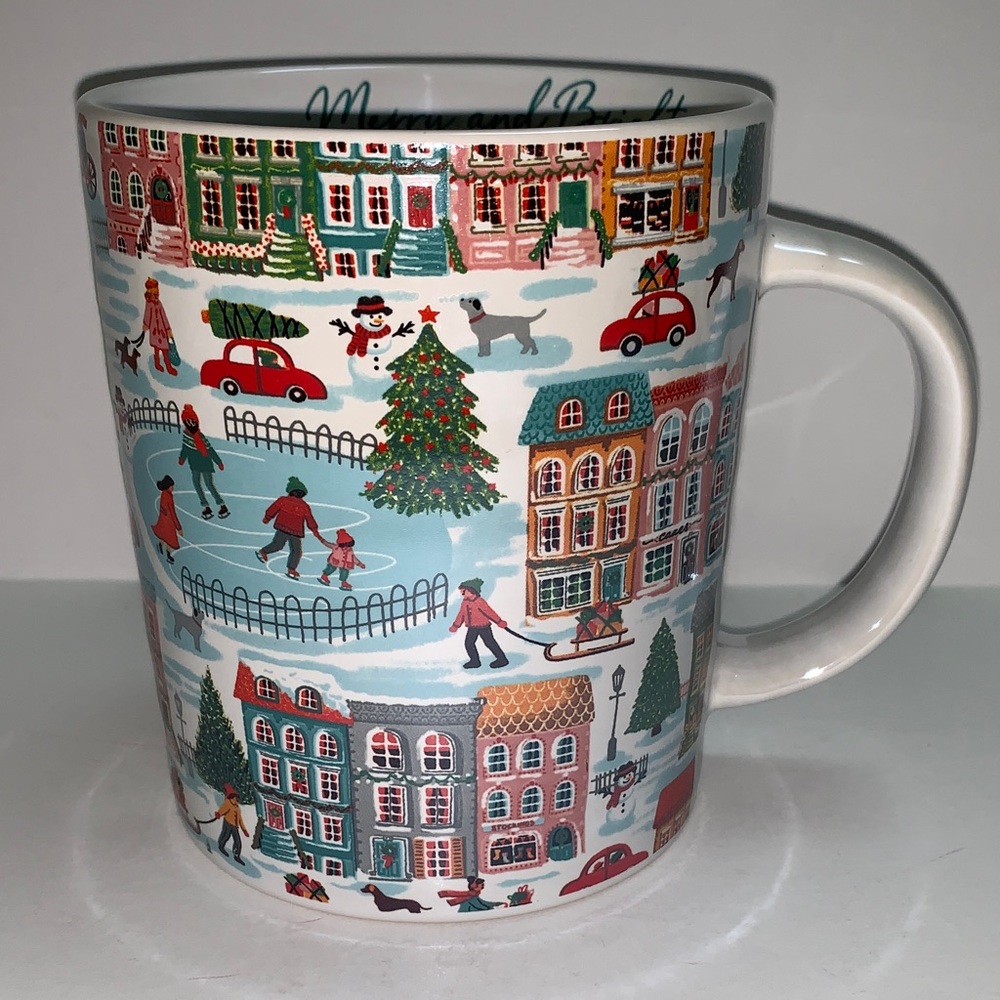 The Mistletoe Co Festive Village Scene Mug